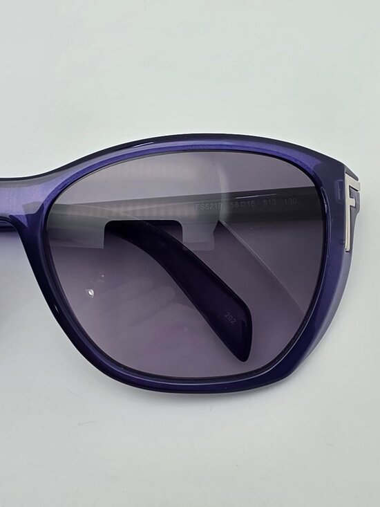 Fendi FS5219 513 Crystal Purple Frame Grey Gradient Lens Sunglasses w/ Case 58mm main image 9